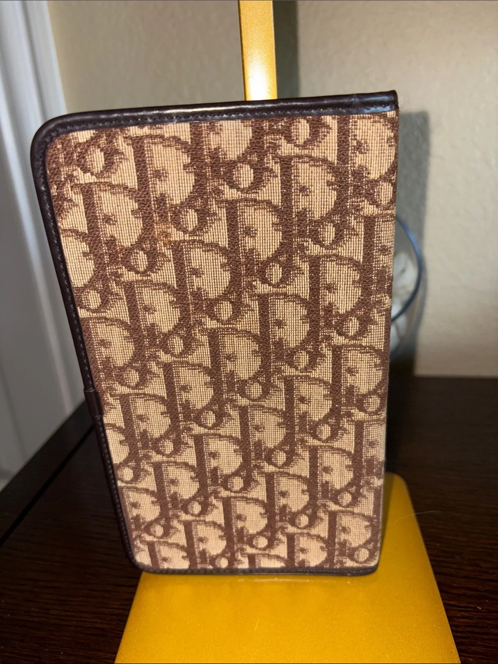 Christian Dior Monogram Passport Holder / Travel Wallet